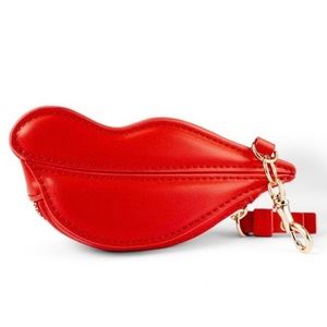 DVF Red Lips Zip Pouch